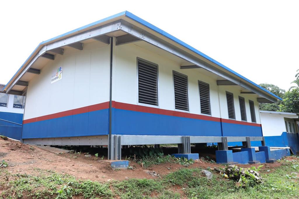 aula modular en estructura metálica