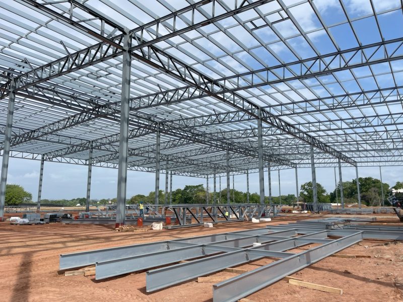 estructura metalica prefabricada para parque logistico